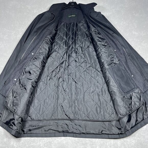 Lauren Ralph Lauren Gray Coat Mens 40 R Wool Blend Button Close 2-in-1 Jacket - Picture 9 of 15